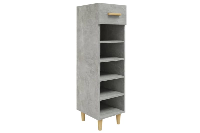 beBasic Kenkäkaappi betoninharmaa 30x35x105 cm tekninen puu - Harmaa - Säilytys - Kenkäsäilytys - Kenkäkaappi