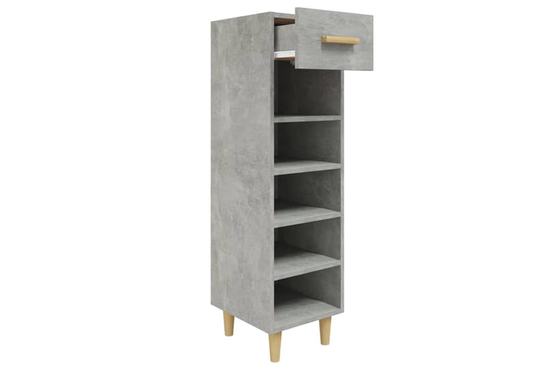 beBasic Kenkäkaappi betoninharmaa 30x35x105 cm tekninen puu - Harmaa - Säilytys - Kenkäsäilytys - Kenkäkaappi