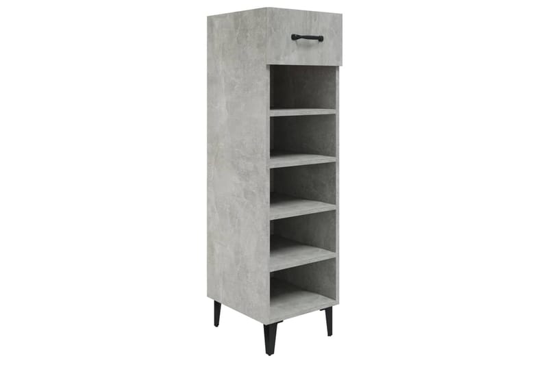 beBasic Kenkäkaappi betoninharmaa 30x35x105 cm tekninen puu - Harmaa - Säilytys - Kenkäsäilytys - Kenkäkaappi