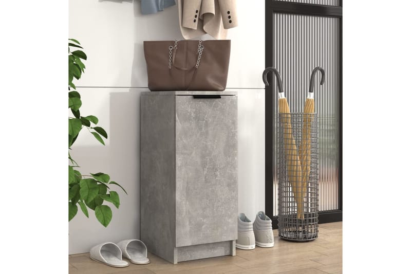 beBasic Kenkäkaappi betoninharmaa 30x35x70 cm tekninen puu - Harmaa - Säilytys - Kenkäsäilytys - Kenkäkaappi