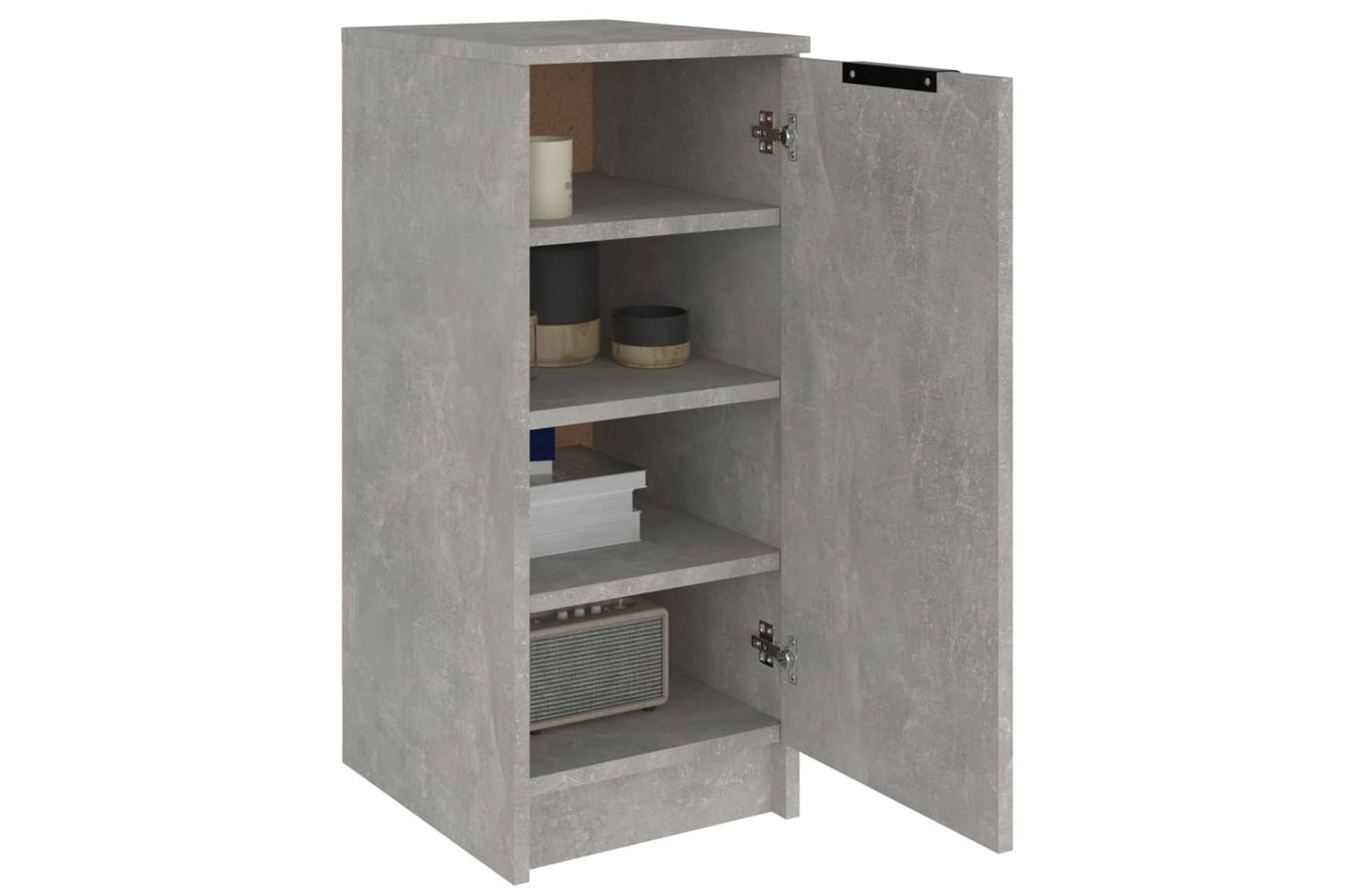 beBasic Kenkäkaappi betoninharmaa 30x35x70 cm tekninen puu - Harmaa - Säilytys - Kenkäsäilytys - Kenkäkaappi