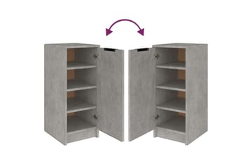 beBasic Kenkäkaappi betoninharmaa 30x35x70 cm tekninen puu - Harmaa - Säilytys - Kenkäsäilytys - Kenkäkaappi