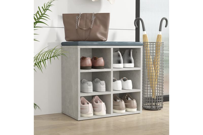 beBasic Kenkäkaappi betoninharmaa 52,5x30x50 cm - Harmaa - Säilytys - Kenkäsäilytys - Kenkäkaappi