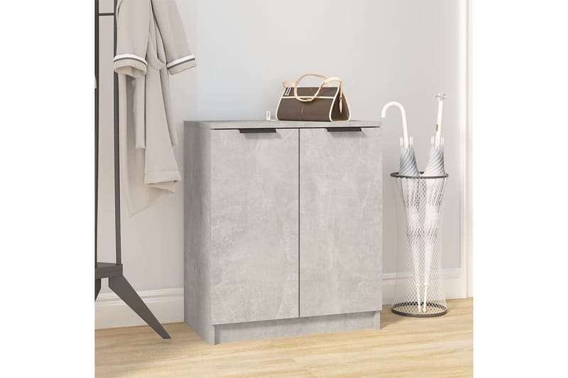 beBasic Kenkäkaappi betoninharmaa 59x35x70 cm tekninen puu - Harmaa - Säilytys - Kenkäsäilytys - Kenkäkaappi