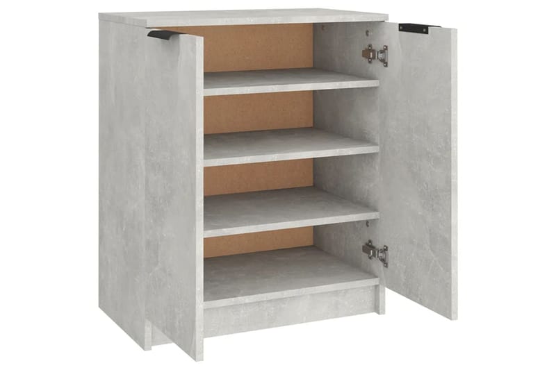 beBasic Kenkäkaappi betoninharmaa 59x35x70 cm tekninen puu - Harmaa - Säilytys - Kenkäsäilytys - Kenkäkaappi