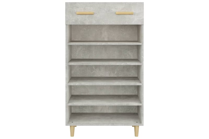 beBasic Kenkäkaappi betoninharmaa 60x35x105 cm tekninen puu - Harmaa - Säilytys - Kenkäsäilytys - Kenkäkaappi