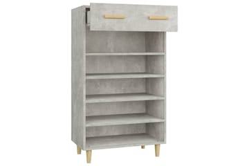 beBasic Kenkäkaappi betoninharmaa 60x35x105 cm tekninen puu - Harmaa - Säilytys - Kenkäsäilytys - Kenkäkaappi