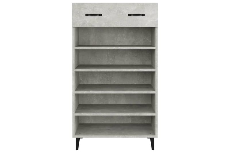 beBasic Kenkäkaappi betoninharmaa 60x35x105 cm tekninen puu - Harmaa - Säilytys - Kenkäsäilytys - Kenkäkaappi