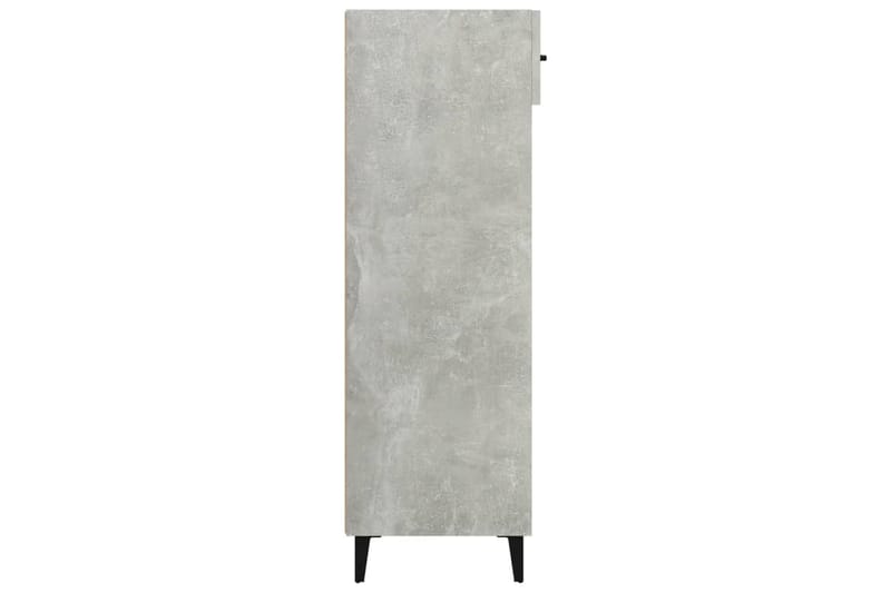 beBasic Kenkäkaappi betoninharmaa 60x35x105 cm tekninen puu - Harmaa - Säilytys - Kenkäsäilytys - Kenkäkaappi