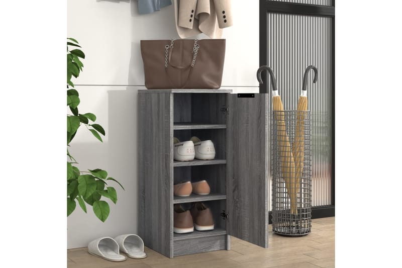 beBasic Kenkäkaappi harmaa Sonoma 30x35x70 cm tekninen puu - Harmaa - Säilytys - Kenkäsäilytys - Kenkäkaappi