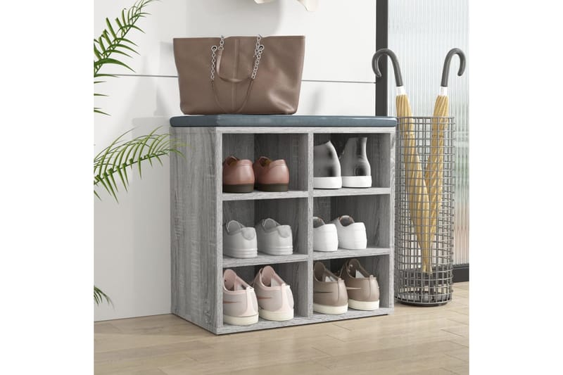 beBasic Kenkäkaappi harmaa Sonoma 52,5x30x50 cm - Harmaa - Säilytys - Kenkäsäilytys - Kenkäkaappi