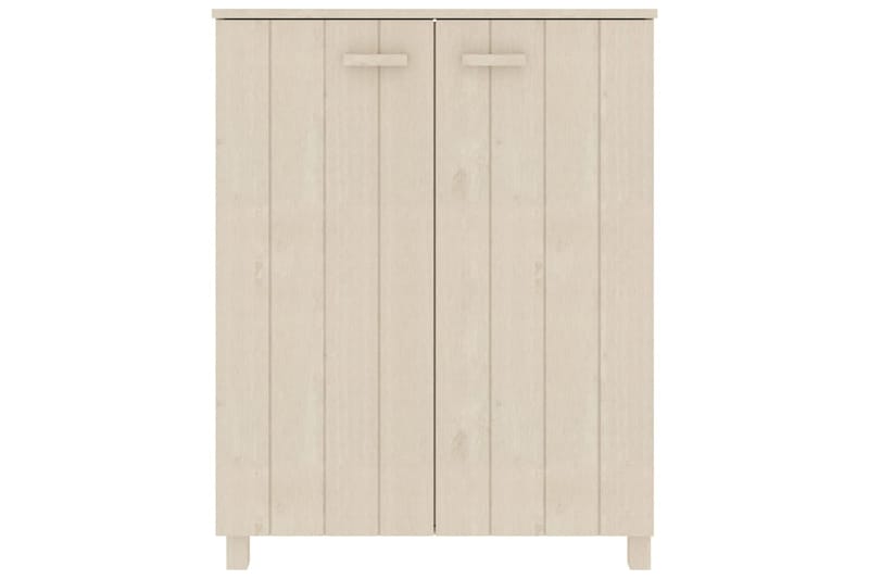 beBasic Kenkäkaappi hunajanruskea 85x40x108 cm täysi mänty - Ruskea - Säilytys - Kenkäsäilytys - Kenkäkaappi