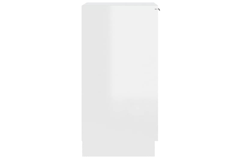 beBasic Kenkäkaappi korkeakiilto valkoinen 30x35x70 cm tekninen puu - Valkoinen - Säilytys - Kenkäsäilytys - Kenkäkaappi