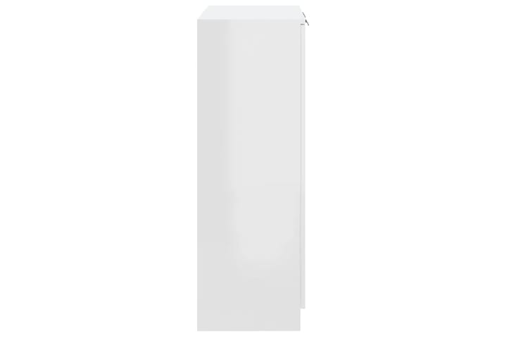 beBasic Kenkäkaappi korkeakiilto valkoinen 59x35x100 cm tekninen puu - Valkoinen - Säilytyskaappi - Kenkäsäilytys - Eteisen säilytys - Kenkäkaappi