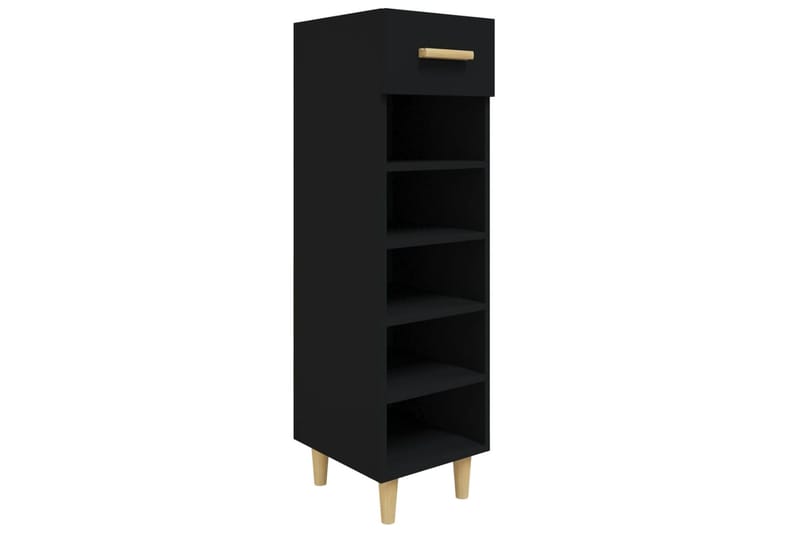 beBasic Kenkäkaappi musta 30x35x105 cm tekninen puu - Musta - Säilytys - Kaappi - Säilytyskaappi