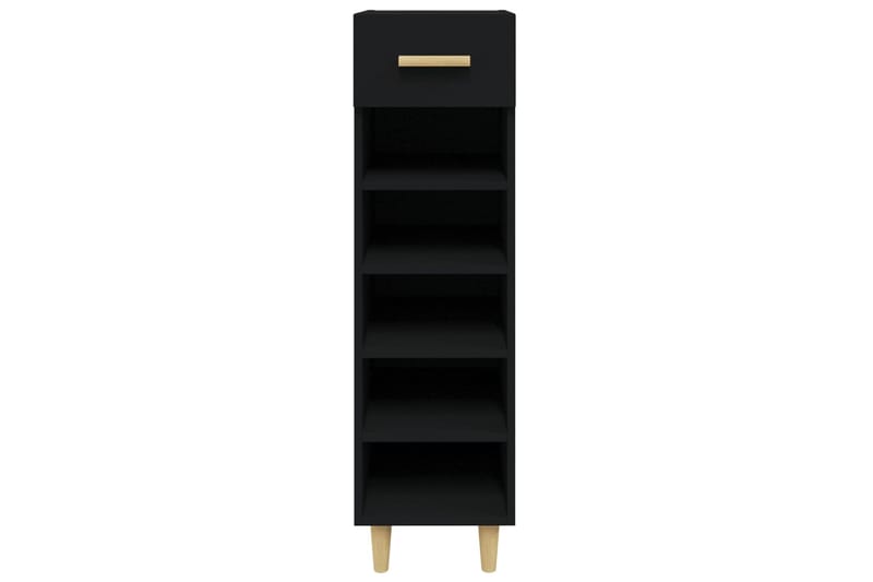 beBasic Kenkäkaappi musta 30x35x105 cm tekninen puu - Musta - Säilytys - Kaappi - Säilytyskaappi