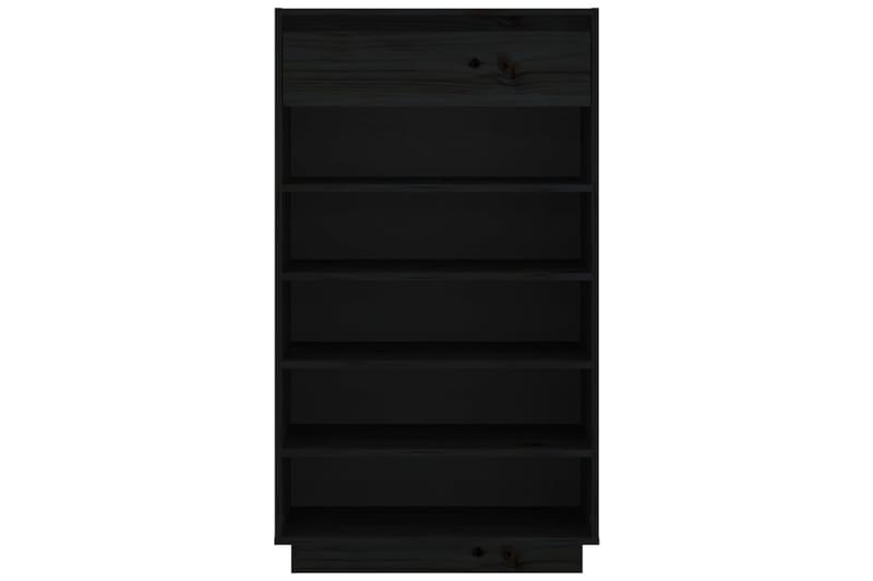 beBasic Kenkäkaappi musta 60x34x105 cm täysi mänty - Musta - Säilytys - Kaappi - Säilytyskaappi