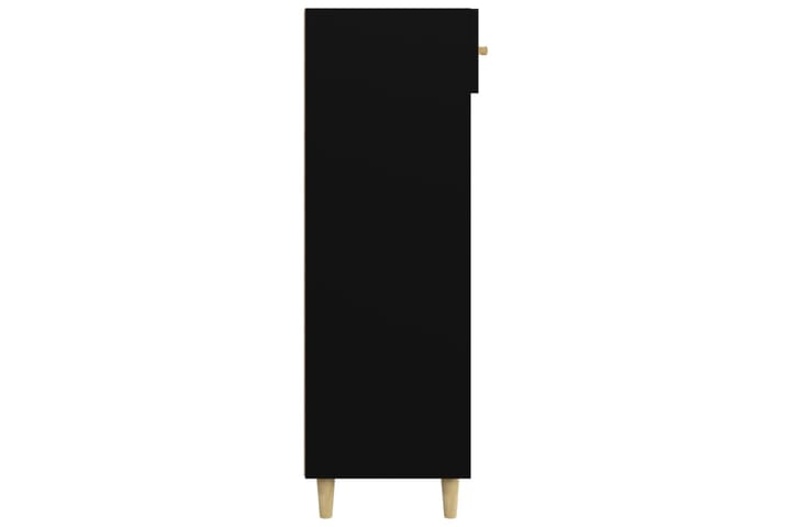 beBasic Kenkäkaappi musta 60x35x105 cm tekninen puu - Musta - Säilytyskaappi - Kenkäsäilytys - Eteisen säilytys - Kenkäkaappi