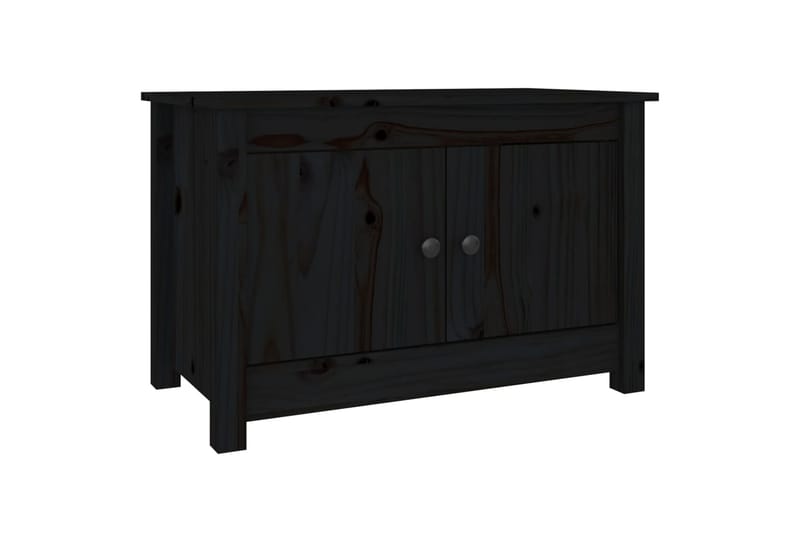beBasic Kenkäkaappi musta 70x38x45,5 cm täysi mänty - Musta - Säilytys - Kaappi - Säilytyskaappi