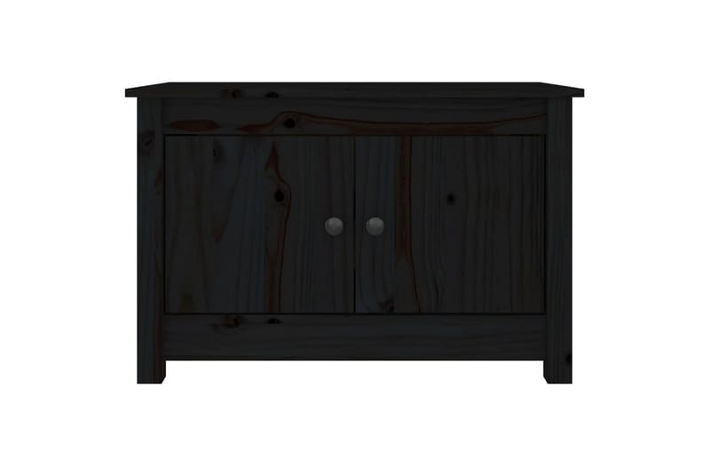 beBasic Kenkäkaappi musta 70x38x45,5 cm täysi mänty - Musta - Säilytys - Kaappi - Säilytyskaappi
