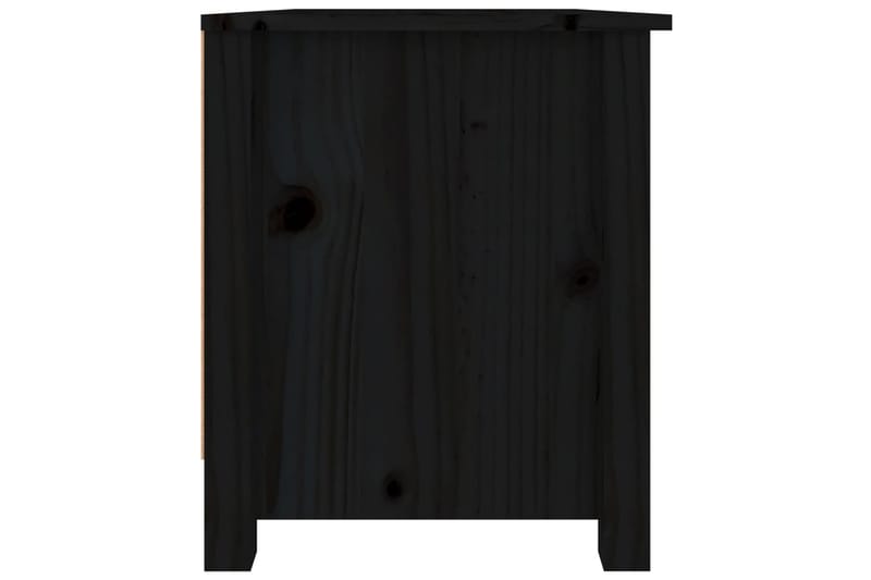 beBasic Kenkäkaappi musta 70x38x45,5 cm täysi mänty - Musta - Säilytys - Kaappi - Säilytyskaappi