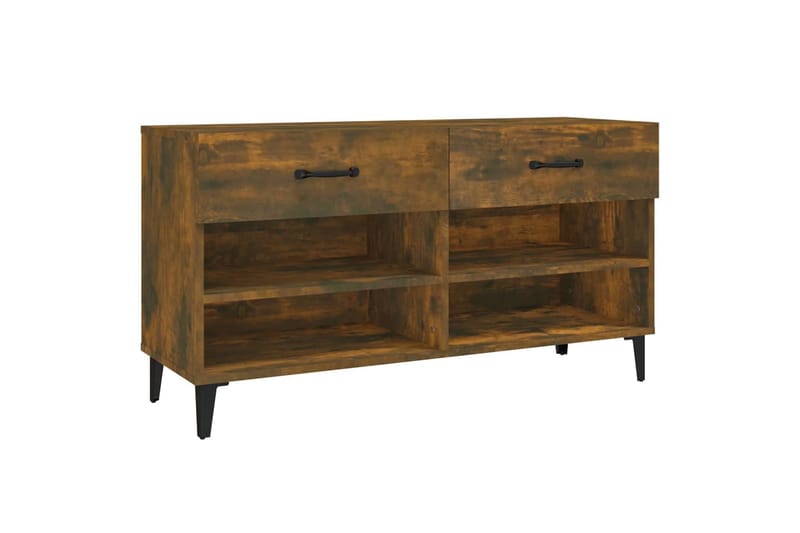 beBasic Kenkäkaappi savutammi 102x35x55 cm tekninen puu - Ruskea - Säilytys - Kenkäsäilytys - Kenkäkaappi