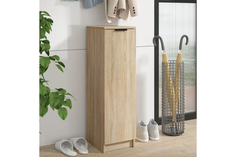 beBasic Kenkäkaappi Sonoma-tammi 30x35x100 cm tekninen puu - Ruskea - Säilytys - Kenkäsäilytys - Kenkäkaappi