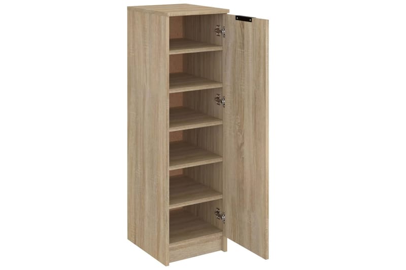 beBasic Kenkäkaappi Sonoma-tammi 30x35x100 cm tekninen puu - Ruskea - Säilytys - Kenkäsäilytys - Kenkäkaappi