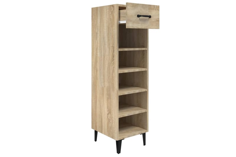 beBasic Kenkäkaappi Sonoma-tammi 30x35x105 cm tekninen puu - Ruskea - Säilytys - Kenkäsäilytys - Kenkäkaappi