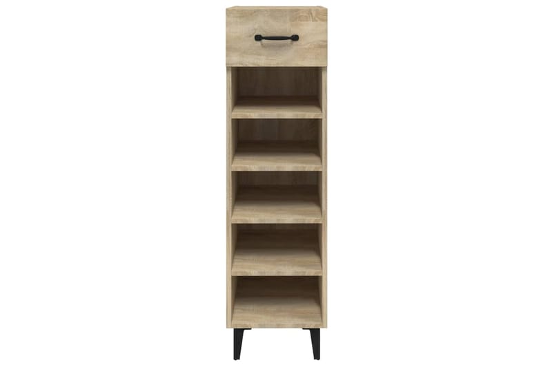 beBasic Kenkäkaappi Sonoma-tammi 30x35x105 cm tekninen puu - Ruskea - Säilytys - Kenkäsäilytys - Kenkäkaappi