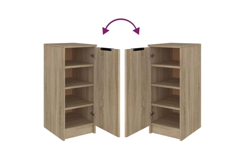 beBasic Kenkäkaappi Sonoma-tammi 30x35x70 cm tekninen puu - Ruskea - Säilytys - Kenkäsäilytys - Kenkäkaappi
