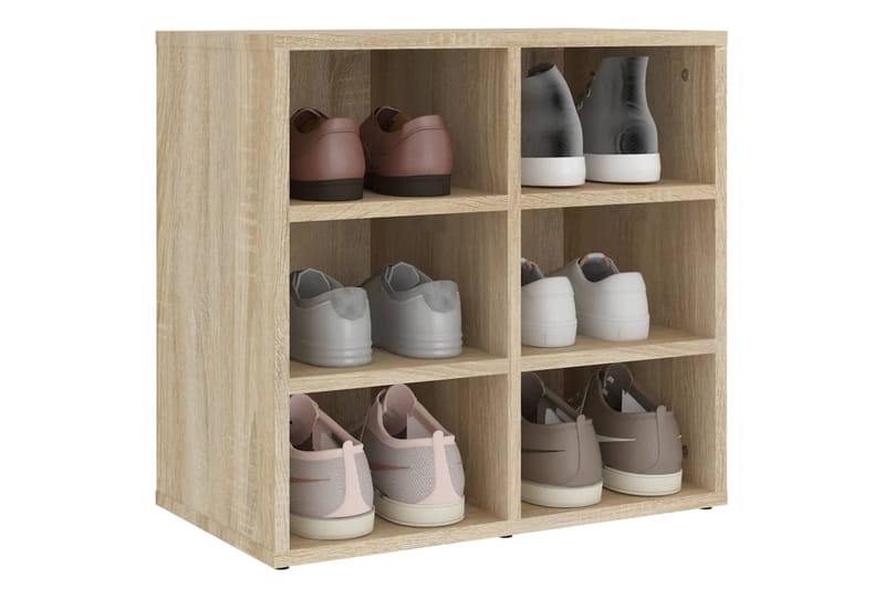 beBasic Kenkäkaappi Sonoma-tammi 52,5x30x50 cm - Ruskea - Säilytys - Kenkäsäilytys - Kenkäkaappi