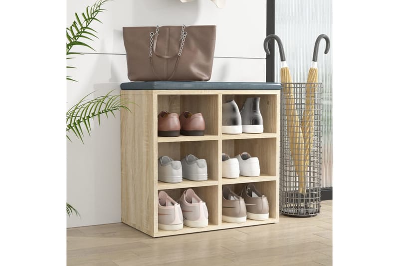 beBasic Kenkäkaappi Sonoma-tammi 52,5x30x50 cm - Ruskea - Säilytys - Kenkäsäilytys - Kenkäkaappi