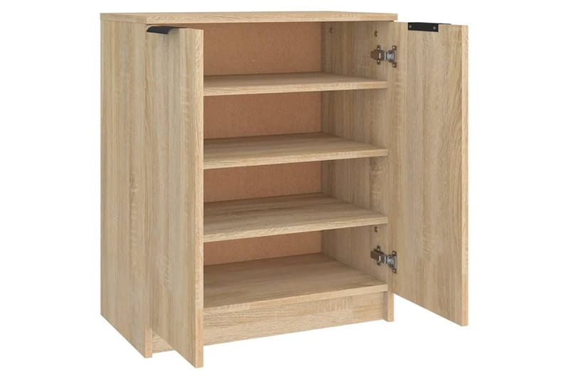 beBasic Kenkäkaappi Sonoma-tammi 59x35x70 cm tekninen puu - Ruskea - Säilytys - Kenkäsäilytys - Kenkäkaappi