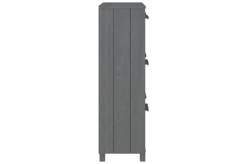 beBasic Kenkäkaappi tummanharmaa 59,5x35x117 cm täysi mänty - Harmaa - Säilytys - Kenkäsäilytys - Kenkäkaappi