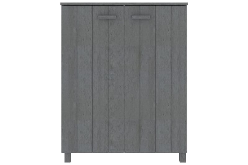 beBasic Kenkäkaappi tummanharmaa 85x40x108 cm täysi mänty - Harmaa - Säilytys - Kenkäsäilytys - Kenkäkaappi