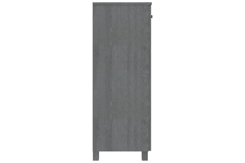 beBasic Kenkäkaappi tummanharmaa 85x40x108 cm täysi mänty - Harmaa - Säilytys - Kenkäsäilytys - Kenkäkaappi
