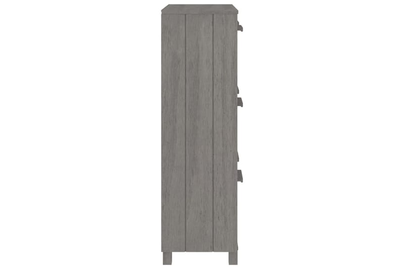 beBasic Kenkäkaappi vaaleanharmaa 59,5x35x117 cm täysi mänty - Harmaa - Säilytys - Kenkäsäilytys - Kenkäkaappi