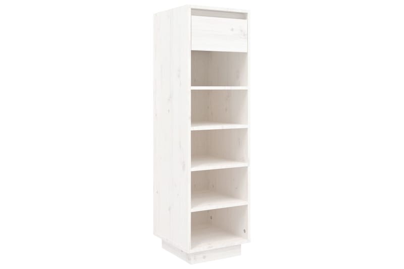beBasic Kenkäkaappi valkoinen 34x30x105 cm täysi mänty - Valkoinen - Säilytys - Kenkäsäilytys - Kenkäkaappi