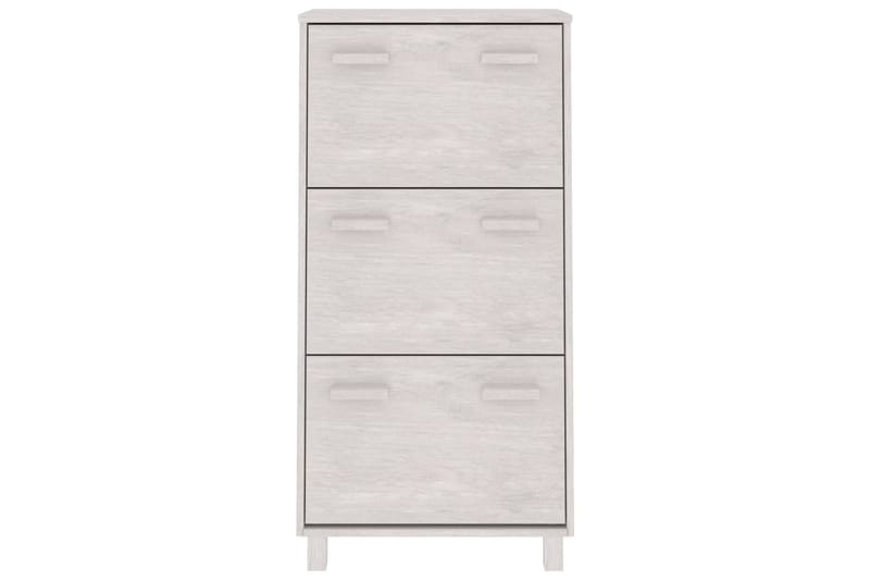 beBasic Kenkäkaappi valkoinen 59,5x35x117 cm täysi mänty - Valkoinen - Säilytys - Kaappi - Säilytyskaappi