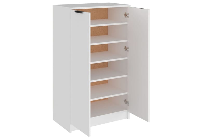 beBasic Kenkäkaappi valkoinen 59x35x100 cm tekninen puu - Valkoinen - Säilytys - Kaappi - Säilytyskaappi