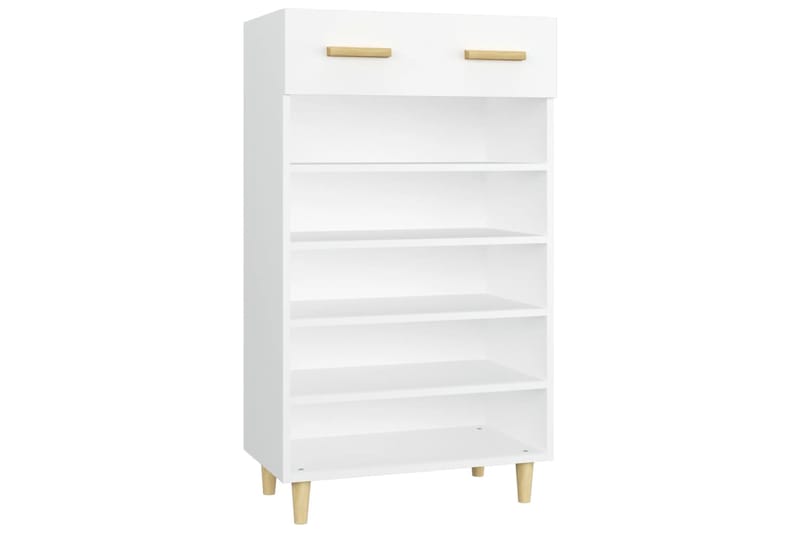 beBasic Kenkäkaappi valkoinen 60x35x105 cm tekninen puu - Valkoinen - Säilytys - Kaappi - Säilytyskaappi