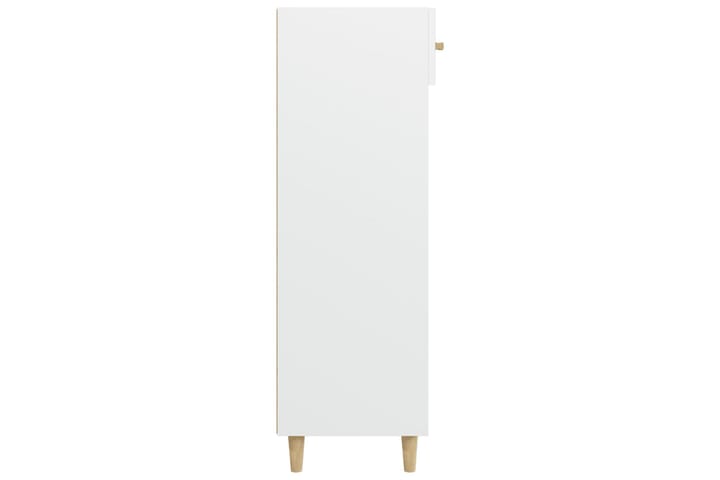 beBasic Kenkäkaappi valkoinen 60x35x105 cm tekninen puu - Valkoinen - Säilytyskaappi - Kenkäsäilytys - Eteisen säilytys - Kenkäkaappi