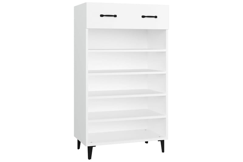 beBasic Kenkäkaappi valkoinen 60x35x105 cm tekninen puu - Valkoinen - Säilytys - Kaappi - Säilytyskaappi