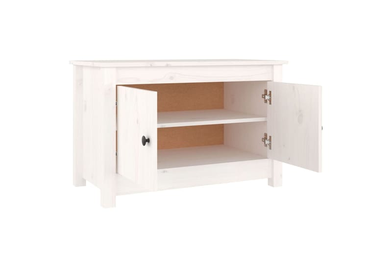 beBasic Kenkäkaappi valkoinen 70x38x45,5 cm täysi mänty - Valkoinen - Säilytys - Kenkäsäilytys - Kenkäkaappi