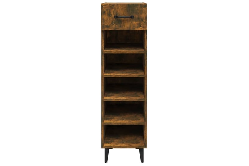 beBasic Kenkäteline savutammi 30x35x105 cm tekninen puu - Ruskea - Säilytys - Kenkäsäilytys - Kenkäkaappi