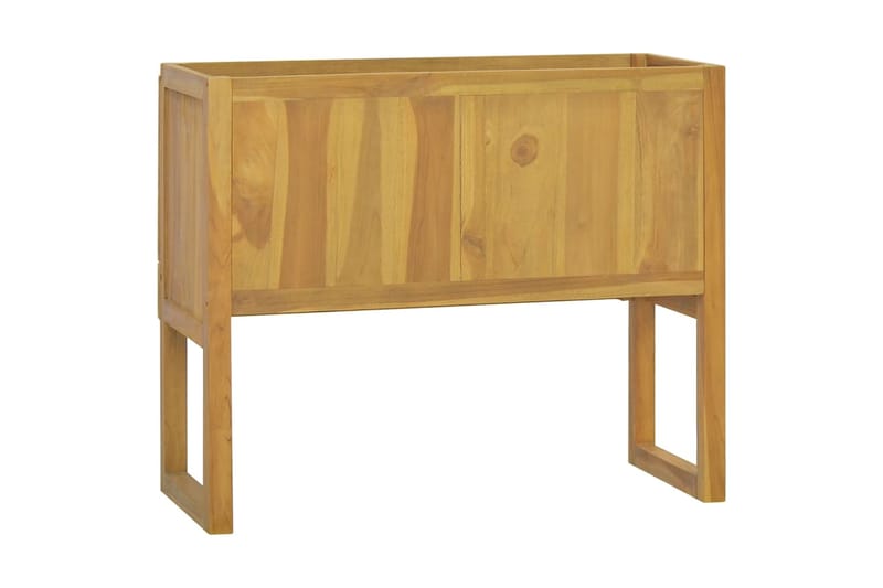 beBasic Kylpyhuoneen kaappi 90x45x75 cm täysi tiikki - Ruskea - Säilytys - Kaappi - Baarikaappi