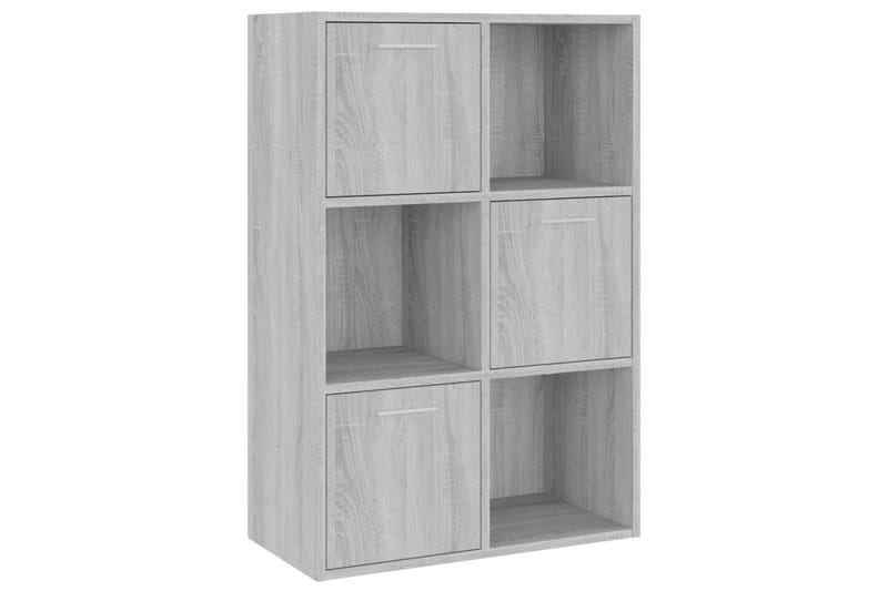 beBasic Säilytyskaappi harmaa Sonoma 60x29,5x90 cm - Harmaa - Säilytys - Kaappi - Vitriini