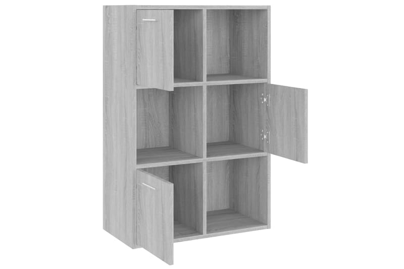 beBasic Säilytyskaappi harmaa Sonoma 60x29,5x90 cm - Harmaa - Säilytys - Kaappi - Vitriini