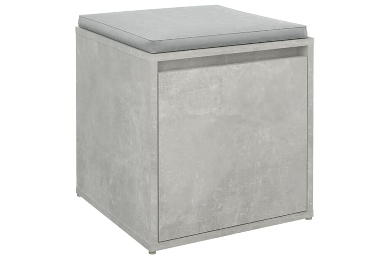 beBasic Säilytyslaatikko betoninharmaa 40,5x40x40 cm tekninen puu - Harmaa - Säilytys - Kaappi - Säilytyskaappi